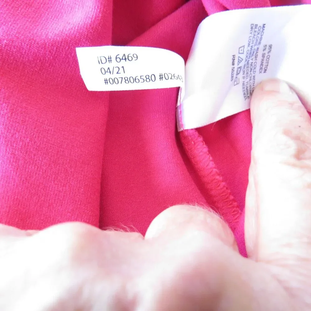 Express T-Shirt Mini Dress Tie Waist Fuchsia Pink Small EUC - Picture 7 of 8